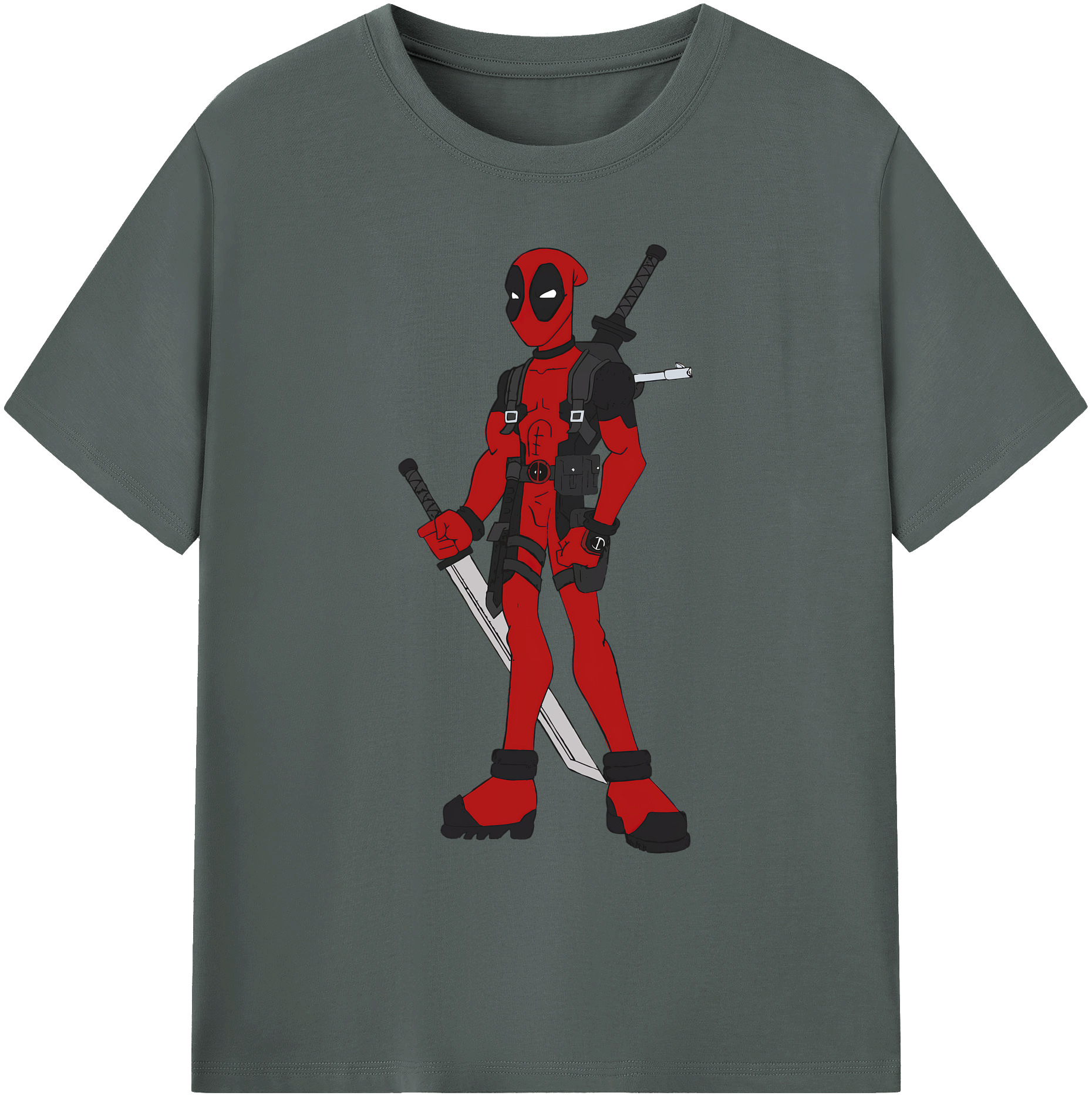 （画像用） Deadpool デッドプール 綿100％ メンズ半袖Tシャツ｜肌触りやわらか＆通気性